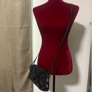 GANSON Black Crossbody Bag